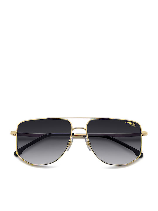 Carrera Men's Sunglasses with Gold Metal Frame and Gray Gradient Lens
