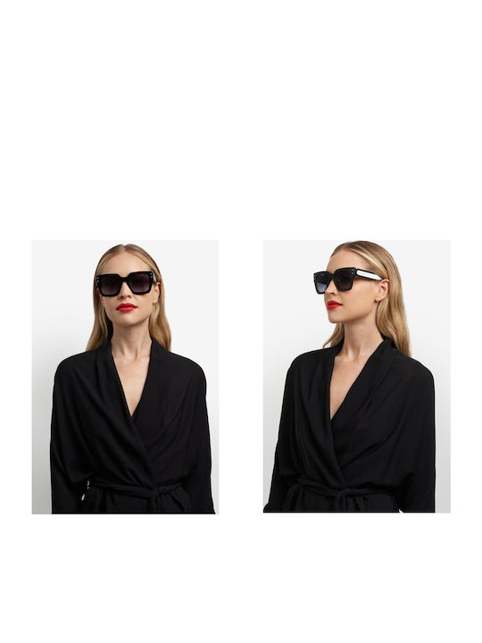 Carolina Herrera Дамски Слънчеви Очила с Черна Пластмасова Рамка и Сив Преливащ Лещи her 0255/s 807/9O