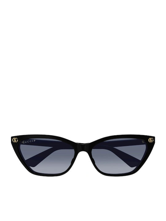 Gucci Women's Sunglasses with Black Plastic Frame and Black Gradient Lens GG1815S 005