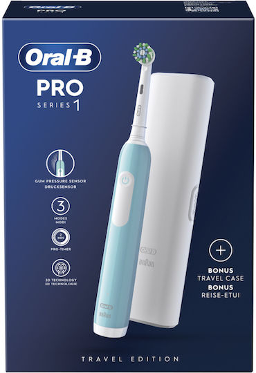 Oral-B Pro Series 1 Elektrische Zahnbürste mit Reisetasche Blau
