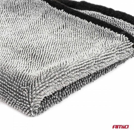 AMiO Mikrofaser-Auto-Tücher für Polieren und Trocknen des Körpers Auto 550gsm Grau 40x30cm