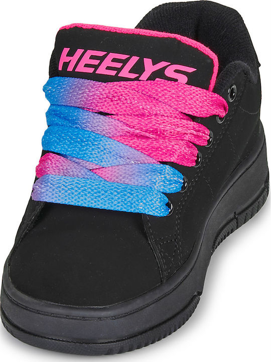 Παιδικά Sneakers με Ροδάκια Μαύρα
