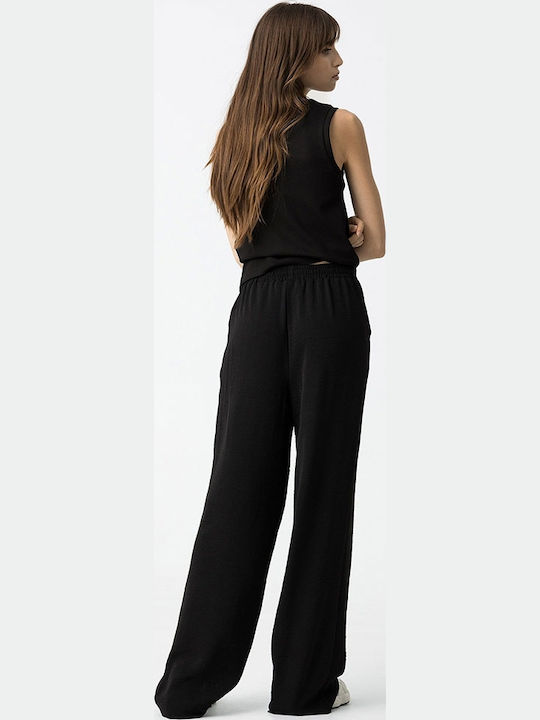 Women's Fabric Trousers Black