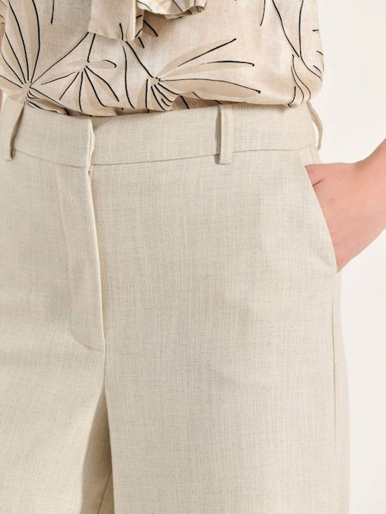 Damen Hoch tailliert Culotte Silber