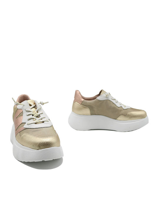 Sneakers Platino / Oro / Off White