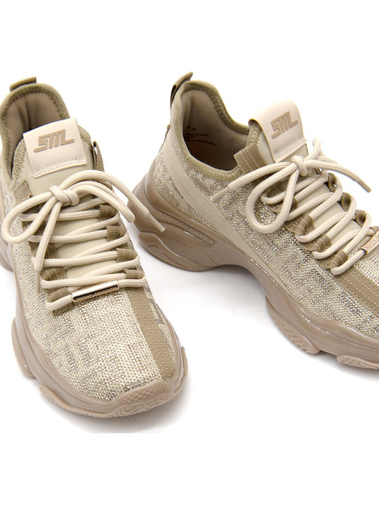 Maxout Chunky Sneakers Bronze-silver-gold
