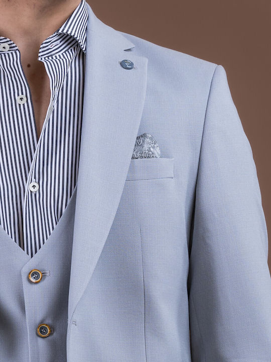 Herrenanzug mit Weste Grey