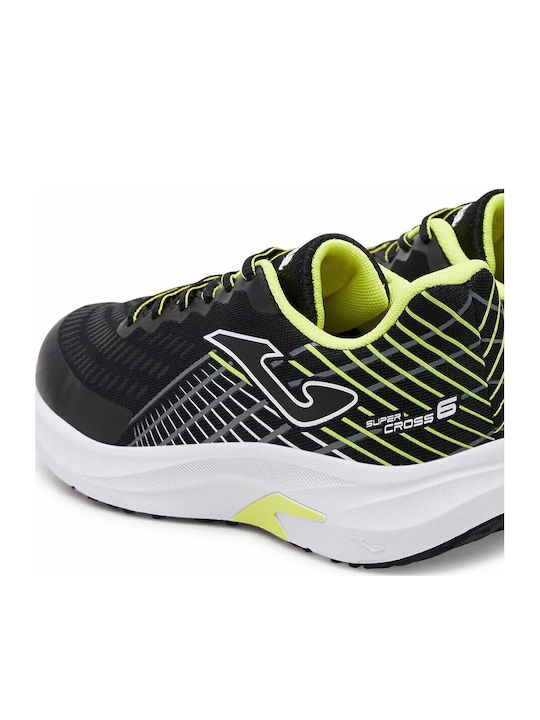 Super Cross Jr Kids Sports Shoes Running with Laces Black