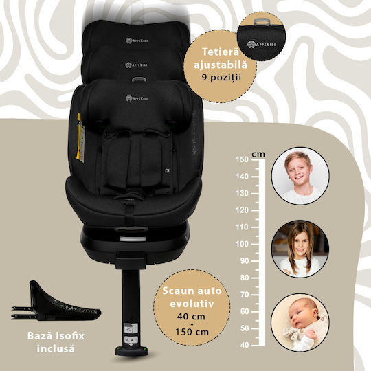AppeKids Baby Car Seat i-Size with Isofix Green 0-36 kg