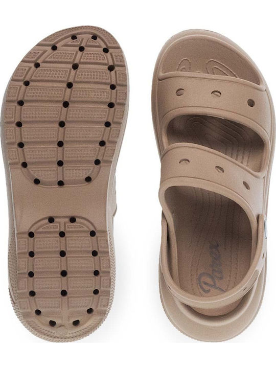Frauen Flip Flops in Beige Farbe