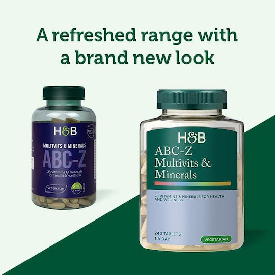 Holland & Barrett Abc To Z Multivitamins & Minerals Multivitamină 240 Tablete