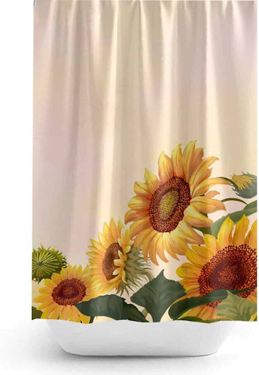 Tropik Home Perdea de Baie Țesătură 180x200cm Sunflower Tropik Home Perdea de Baie Țesătură 180x200cm Sunflower
