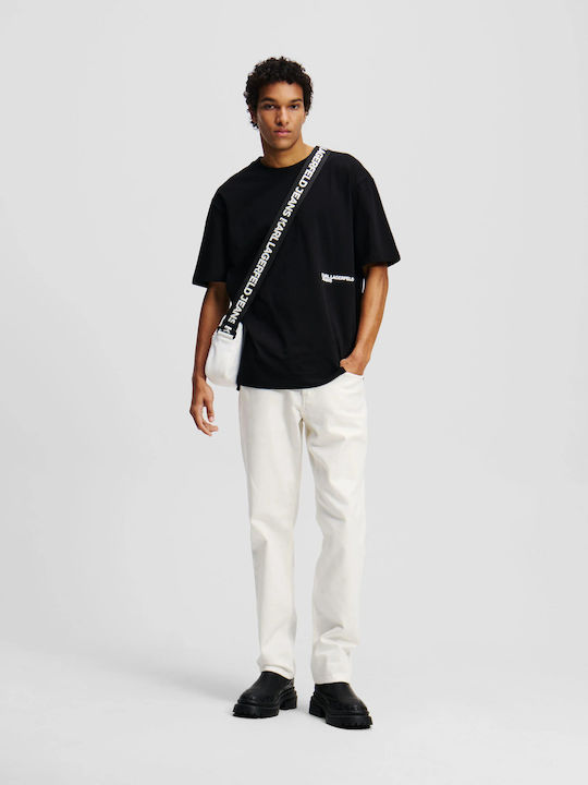 Ανδρικό Παντελόνι Τζιν με Slim Tapered Εφαρμογή white