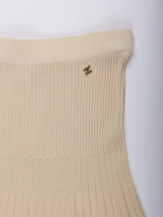 Midi Fustă Beige