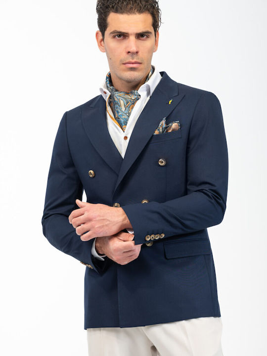 Men's Suit Jacket Slim Fit Navy Blue