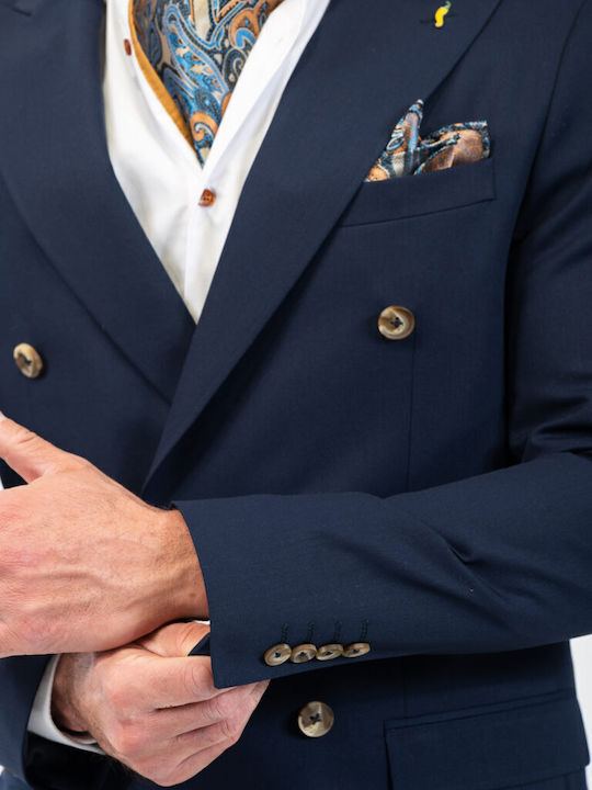 Men's Suit Jacket Slim Fit Navy Blue