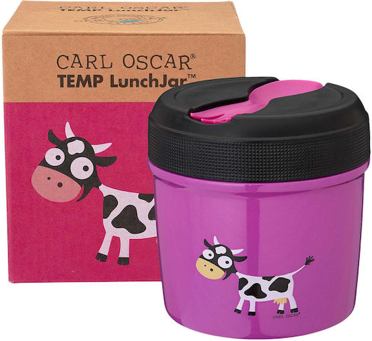 Carl Oscar Ανοξείδωτο Παιδικό Δοχείο Φαγητού 0.5lt Μωβ