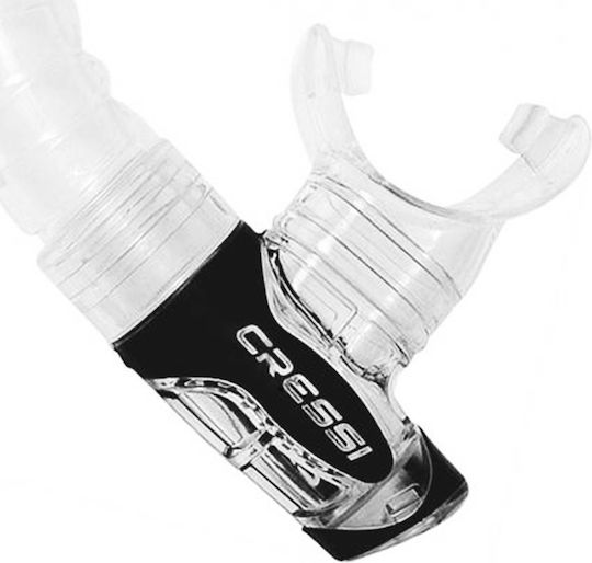 Cressi Gamma Silicone Snorkel Clear Tube Blue Αναπνευστήρας