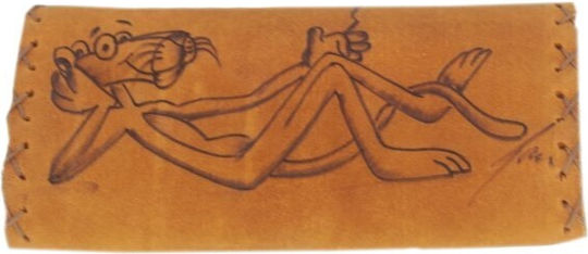 PO.S Leather Tobacco Pouch With Snap Closure Pink