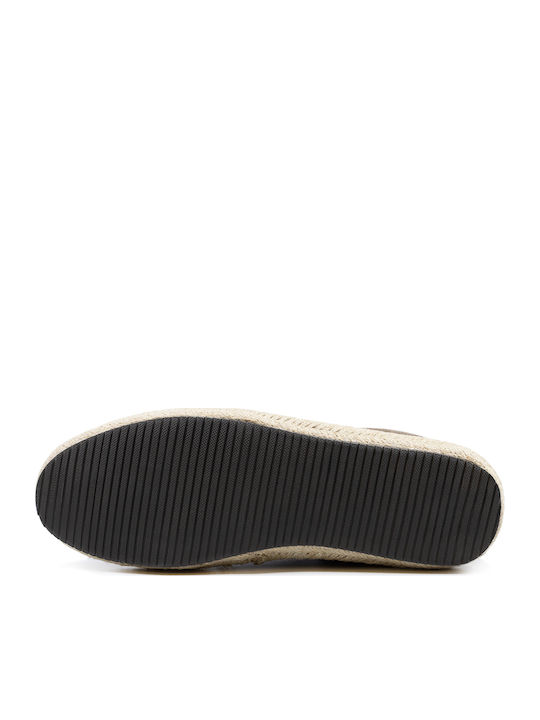 Tourist Leather Men's Espadrilles in Beige Color