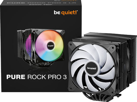 Be Quiet Pure Rock Pro 3 LX Ψύκτρα Επεξεργαστή για Socket AM4/AM5/1200/115x/1700 με ARGB Φωτισμό