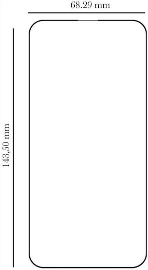 Spacecase Tempered Glass Μαύρο (iPhone 17e / 16e / 14 / 13 / 13 Pro)