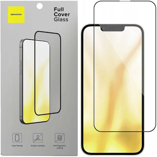 Spacecase Tempered Glass Μαύρο (iPhone 17e / 16e / 14 / 13 / 13 Pro)