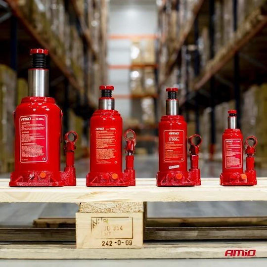 AMiO Hydraulic Bottle Jack with Lifting Capacity up to 27.8cm and Weight Capacity up to 2 Tons