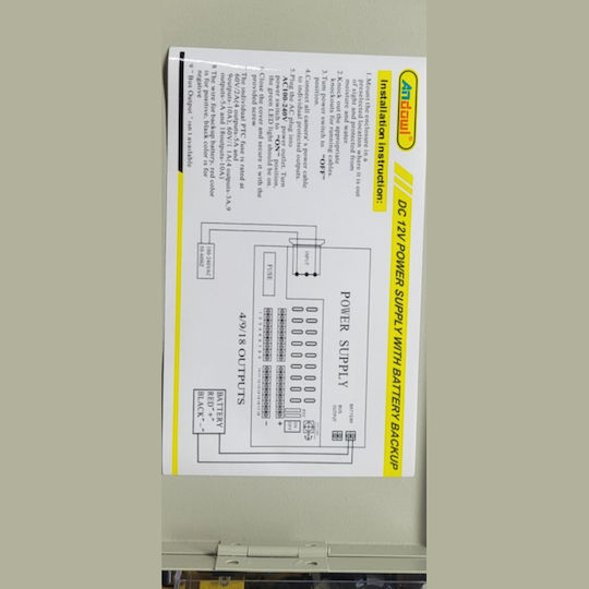 Andowl Τροφοδοτικό Συστημάτων CCTV QUP1220