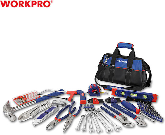 WorkPro Τσάντα Χειρός με 156 Εργαλεία