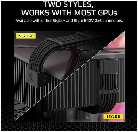 Corsair 12+4 pin - Cable 0.65m Μαύρο CP-8920351