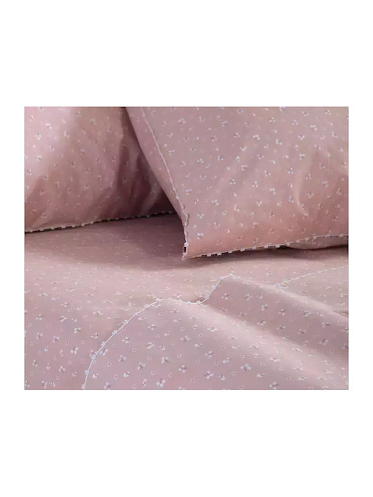 Nef-Nef Homeware Bettbezug-Set Baumwolle Übergröße mit 2 Kissenbezügen 240x230 Serenity Sissy Rosa
