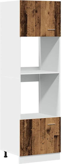 Set Dulapuri de Bucătărie Suspendate & de Podea cu Blat de Lucru Weathered Wood 260x46x207buc