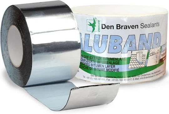 Bostik Den Braven ALUBAND Silver Bitumen Tape with Aluminium Coating 3220101191