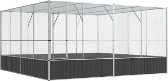 vidaXL 172588 Cușcă din Oțel Galvanizat pentru păsări 418bucx414bucx212buccm.