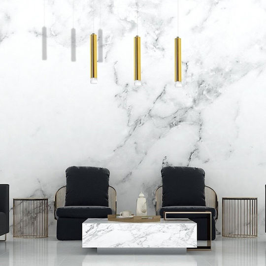 Eko Light Goldie Ρυθμιζόμενο Κρεμαστό Φωτιστικό Χρυσό LED Ράγα