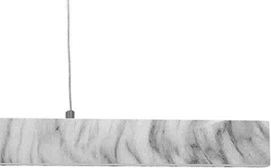 Eko Light Pierce Κρεμαστό Φωτιστικό Λευκό LED