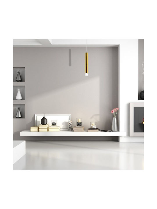 Eko Light Goldie Ρυθμιζόμενο Κρεμαστό Φωτιστικό Χρυσό LED
