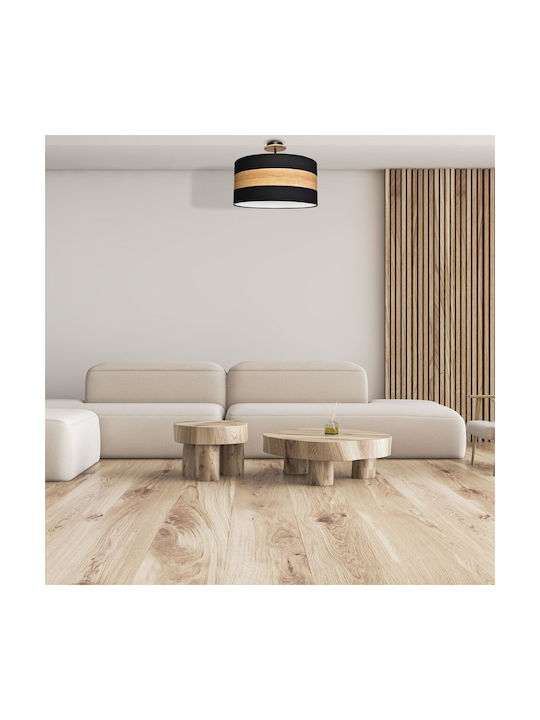 Eko Light Terra Κρεμαστό Φωτιστικό Μαύρο με Ντουί E27
