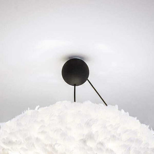 Umage Cannonball Lustră Negru cu Dulie E27 12cm.
