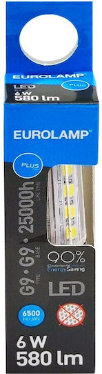Eurolamp Λάμπα LED 5W για Ντουί G9 Ψυχρό Λευκό 580lm