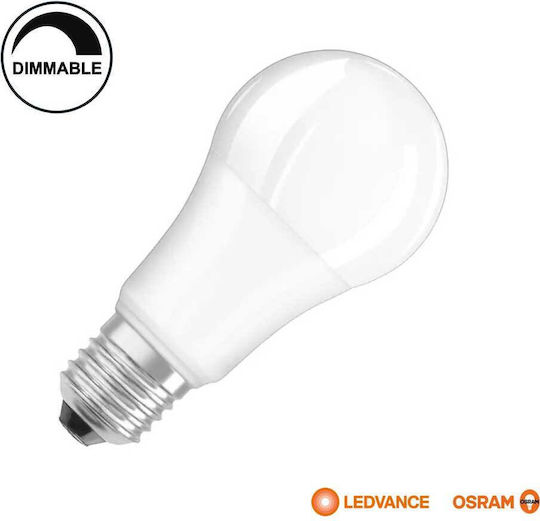 Ledvance Bec LED 14W pentru Soclu E27 și Formă A100 Alb cald 1521lm Reglabil în intensitate