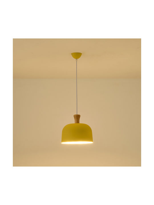 Eurolamp Simplico Pendant Light Yellow 27x130cm