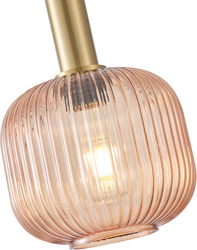 Eurolamp Topaz Κρεμαστό Φωτιστικό Μελί με Ντουί E27 20x18x120εκ.