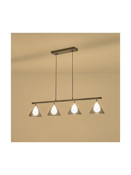 Eurolamp Pendant Light Gray for 4 Bulbs G9 108x141cm