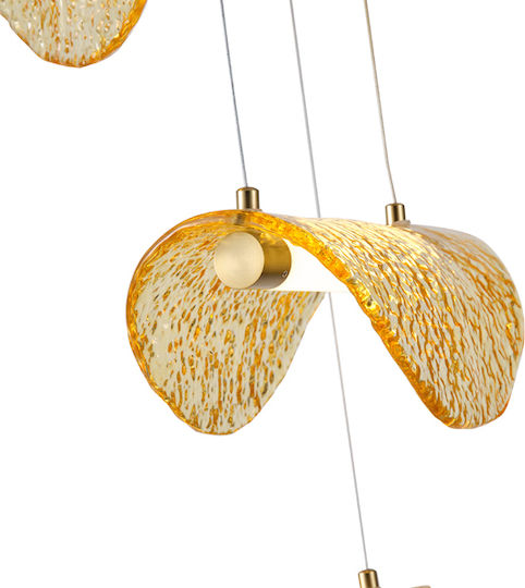 Eurolamp Isola Ceiling Light Bronze LED with Warm White Light 42.5x150cm