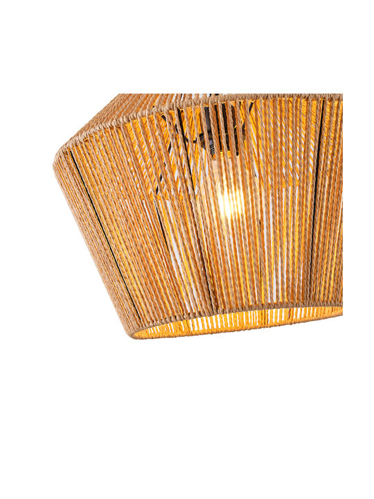 Eurolamp Vento Pendant Light Brown with Socket E27 40x132cm