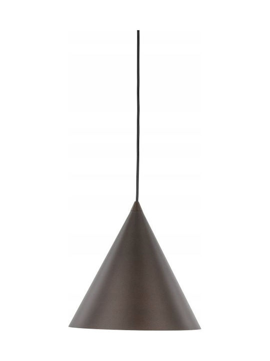 TK Lighting Hängelampe Braun mit Fassung E27 25x25cm.