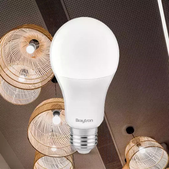 Braytron Bec LED 13W pentru Soclu E27 Alb rece 13lm
