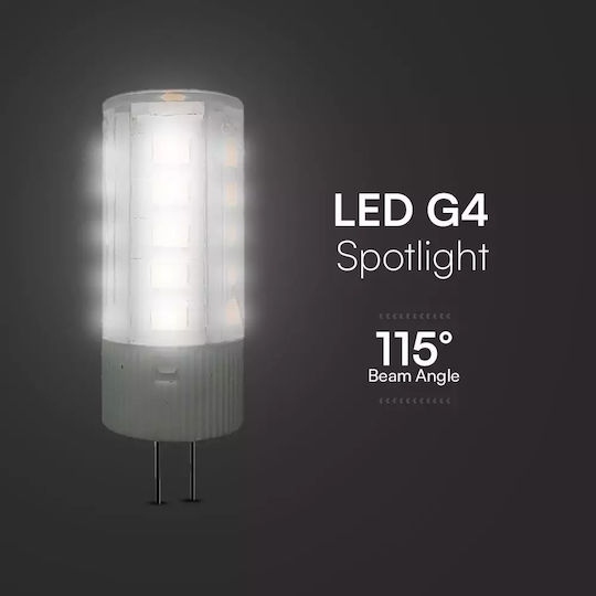 V-TAC Λάμπα LED 3.2W για Ντουί G4 Ψυχρό Λευκό 385lm